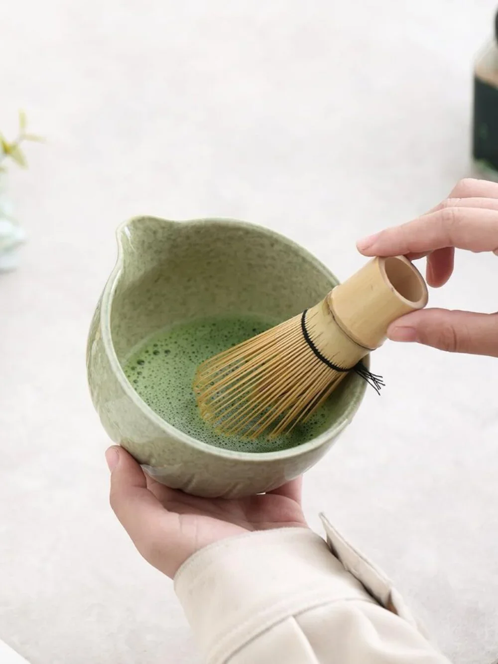 5pc Perfect Matcha Kit for Matcha Tea Ceremony Match Bowl Scoop Chasen Holder